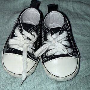 Black and White Infant Sneakers